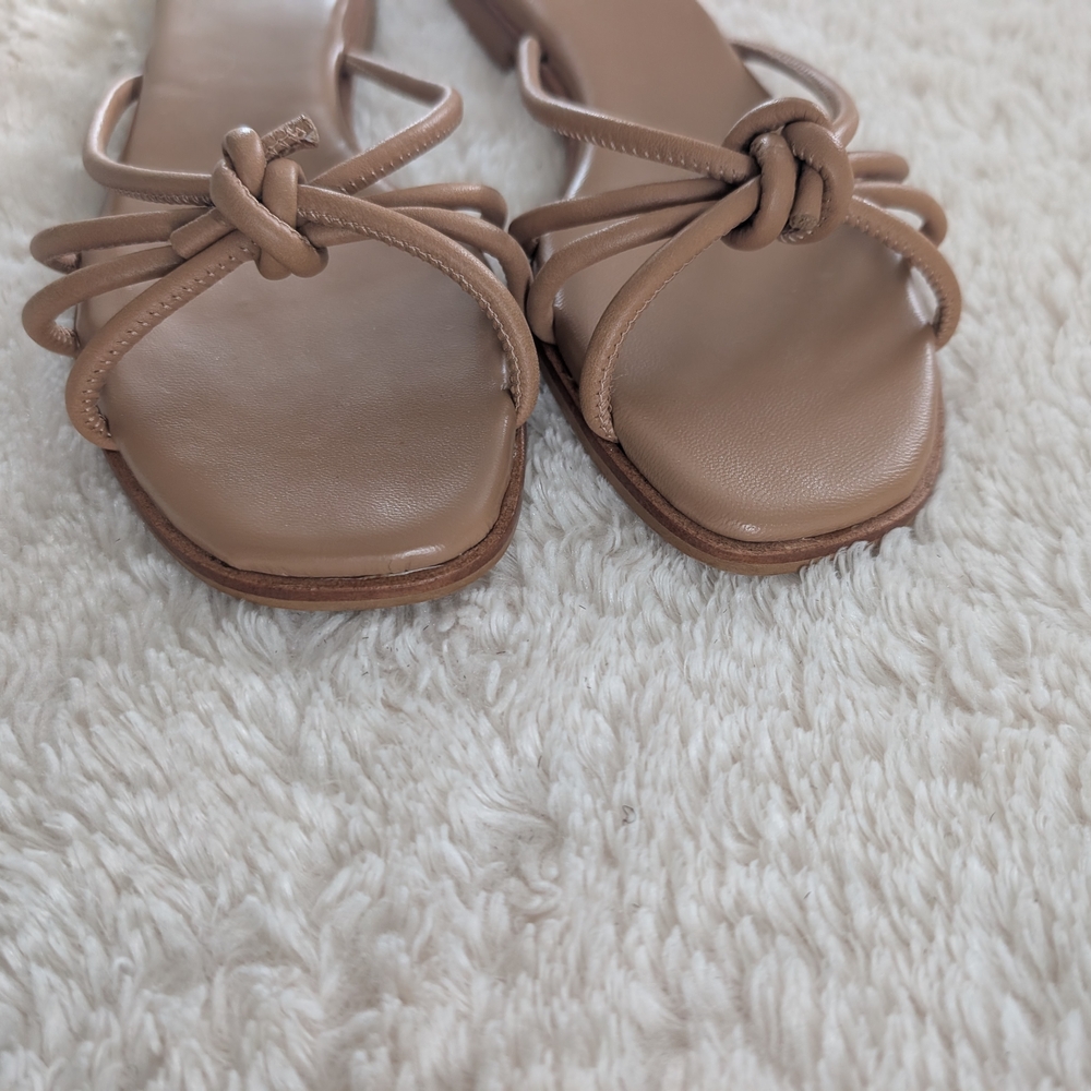 Flattered Yvette Tan Leather Women's Sandals - Picture 6 of 11